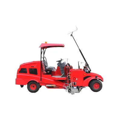 Big Size Full Automatic Road Line Marker/hot Paint Road Line Painting Equipment With Screeding Marking Shoes
