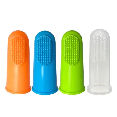 Hot Sale Professional Dog Toothbrush Silicone Dental Care Cat Finger Toothbrush for Pet