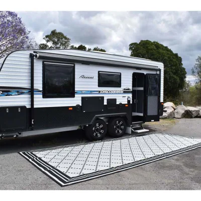 Waterproof RV Mat Rug Outdoor Mat Rugs Polypropylene Carpet Caravans Mat for RV Travel