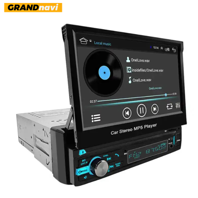 Retractable Digital MP5 Player Display Auto Radio Stereo MP5 Video Car Multimedia DVD Player Single DIN Car Digital Media Radio