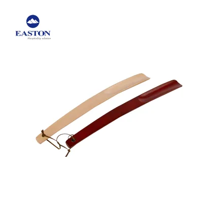 Customized Wooden Hotel Shoe Horn, Hotel Shoe Brush Shoe Horn