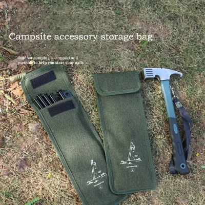 Custom Oxford Simple Small Camping Accessory Storage Bag for Ground Nail Tool Pouch