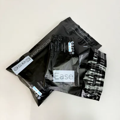 Custom Printed Black Poly Mailers Double Strip Resealable Black Poly Mailers Waterproof Tear Proof Shipping Envelopes