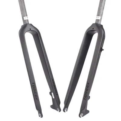 Super Light Carbon MTB Road Bike Rigid Disc Brake Forks Straight Fork 26/27.5/29
