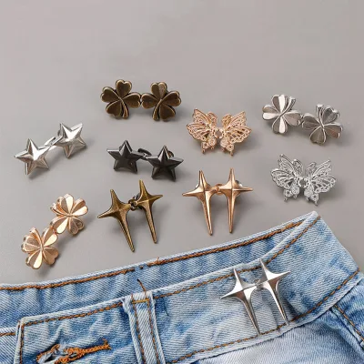 PDANY Factory Price Fancy Style Waist Adjustable Buckle Gold Silver Multi Styles Change Size Waist Button