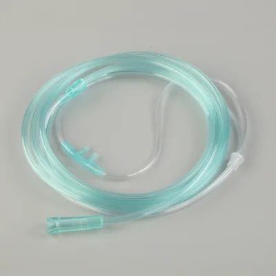 Disposable Soft Pvc Size Sampling Cannula Co2+o2 Medical Sterile Plastic Dual-prong Nasal Oxygen Cannula