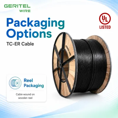 GERITEL WIRE THHN Multi Conductor Copper TC-ER Cable UL1277 UL83 600V Protection Class II 1 Year Warranty for Control Panel