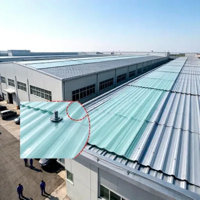 FRP Anti-Corrosion Contemporary Design Daylighting Roofing Sheet Corrugated Fiberglass Panel