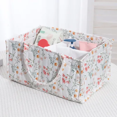 Multifunctional Large Capacity Folding Storage Basket for Mommy and Baby Practical Wardrobe Clothes and Toy Organizer Box