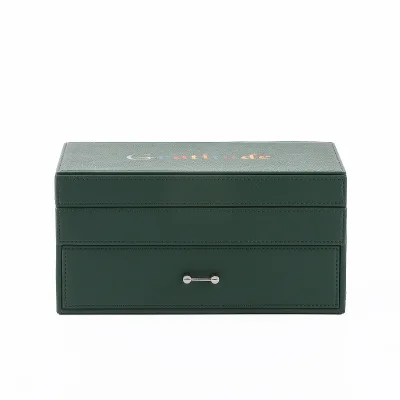Custom Rectangle Leather Jewelry Organizer Box for Bracelets and Other Jewelry Storage and Packaging Solution