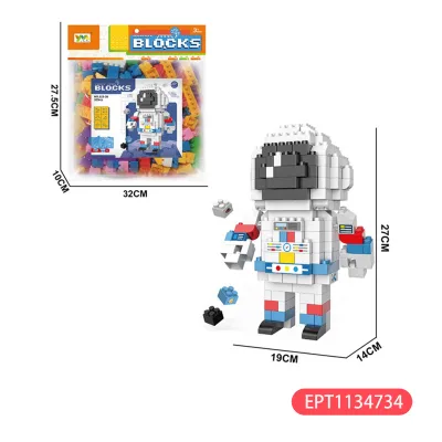 Dollartoys Mini 205Pcs Spaceman Building Blocks Plastic Construction Toys