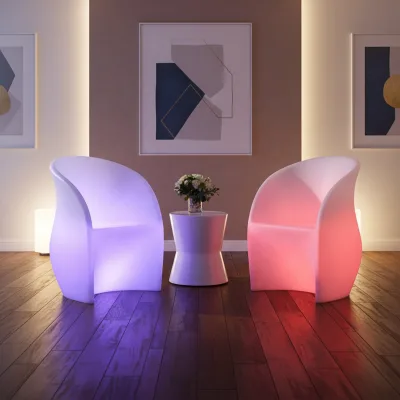Modern Accent Led Chair for Living Room
