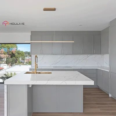 Custom Produce Quartz Material Kitchen Counter Bench Top Produce for Kitchen