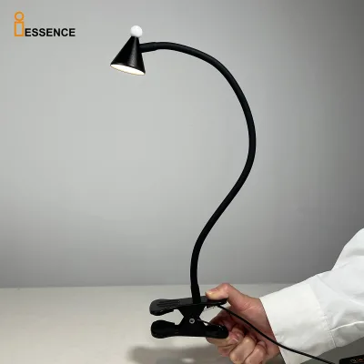 New Portable Clip Small Desk Lamp Random Angle Rotationled Desk Lamp Dimmable Table Lamp Reading Hotel Reading Light