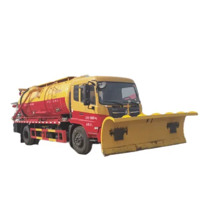 Multi-Functional Multi-Purpose Road Snowplow with Engine Roller/Shovel Agent Spreader for Snow Removal Ice-Melting Truck