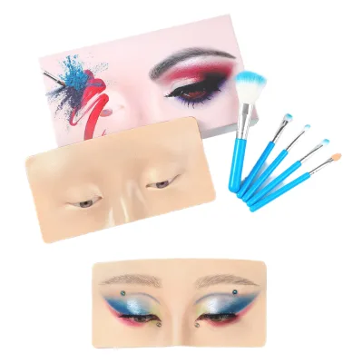 Accept Logo Label Cross-border Bestseller Jinhua Cloud-Shape Silicone Makeup Practice Board Hand-Training Plate Eyebrow