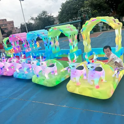 Hao Haole Delivers Double Deer Toy Children's Electric Amusement Coin Intelligent Remote Control Bumper Car Double