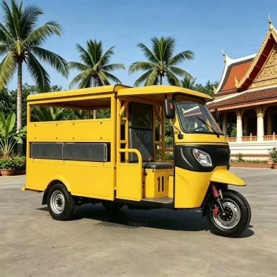Fuel Tricycle 400kg Payload 30-50km/h Speed 3 Wheeler Tuk Tuk for Cargo Transport African Market