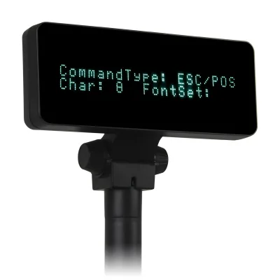 High Quality Supermarket Cash Register Double Line English VFD USB Custormers Display POS System