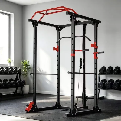 Squat Frame Multi-functional Frame Gantry Bench Press Barbell Frame Bench Rack Comprehensive Training Fitness Equipment