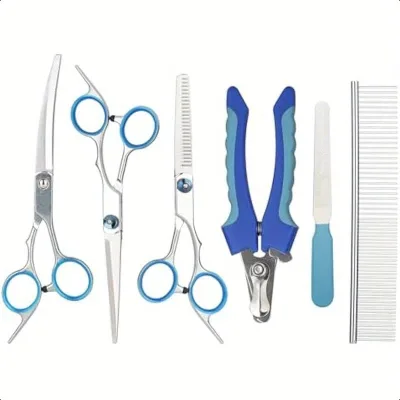 Wholesale Pet Grooming Cleaning Tools Set for Small Animal Pet Cutter Trimmers Stainless Kit
