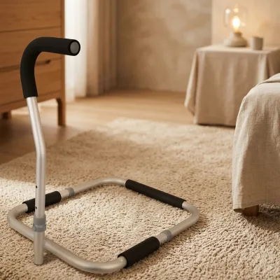 Adjustable Height Assist Grab Bed Cane for Seniors and Elderly Adults
