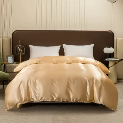 Luxury Satin Silk Hotel Beautiful Exquisite Bedding Set Bed Sheet Duvet Cover Set
