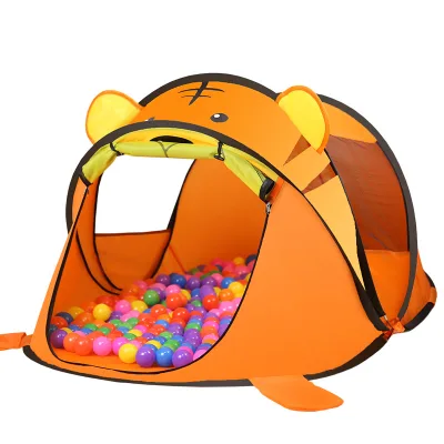 Children's Indoor Color Matching Small tiger Game Tent Spot Wholesale Cartoon Children's Outdoor Pop-up Toy Game House