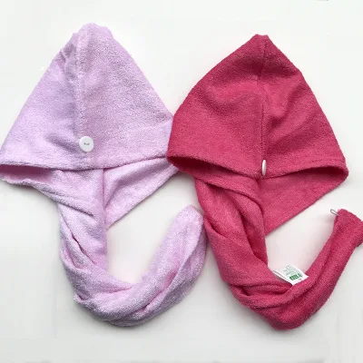 100% Natural Bamboo Fiber Dry Hair Cap/ Head Towel/ Dry Hair Towel