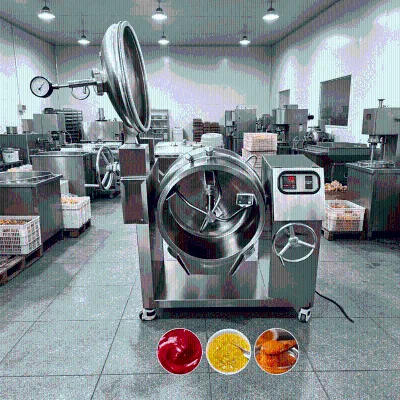 Planetary Stirring Cooking Pot for Marmalade Bean Paste Production Electric Vacuum Cooking Jacketed Kettle