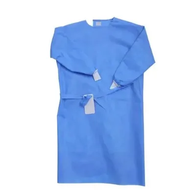 Non-Sterile Surgical Gown with Knitted Cuff and Velcro Fastener Medical Consumables