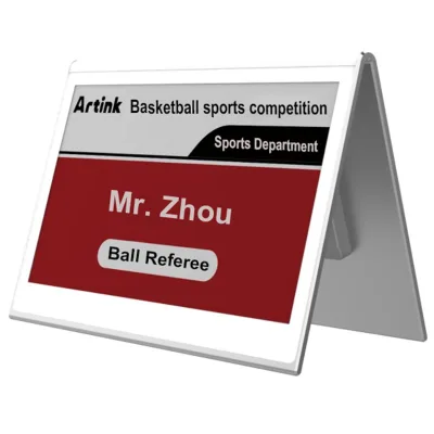 Dual Screen 7.3 Inch Electronic Signs Oem Digital Signage Panel E Ink Tablet Sign Display for Conference Electronic Name Tags