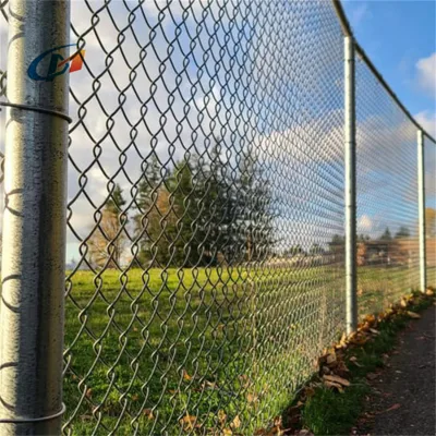 Black Galvanized Steel Farm Fence Garden Chain Link Yard Fence Horse Fence 6 Feet Ranch Safety Fencing