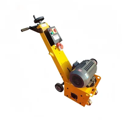 Gasoline/electric Concrete Milling Machine for Removing Road Markings. Hand-propelled. 250mm Concrete Pavement Milling Machine.