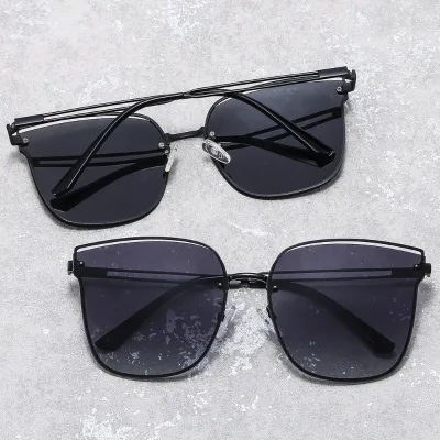 2025 New Product Metal Sun Glasses Oversized Polarized Lens Shades UV Resistant Cycling Driving Sunglasses