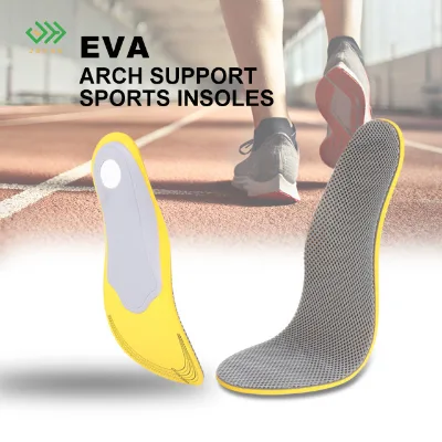 Unisex Breathable Shock Absorption Comfortable Orthotic Healthy Insoles for Shoe Wholesale