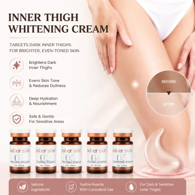 Intimate Area Whitening Cream & Radiant Pink Serum Set for Sensitive Body Parts Brightening Solution