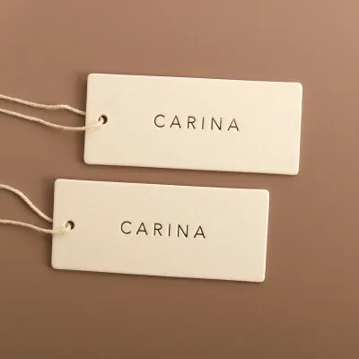 Basic Hangtag for Bags and Shoes Made of Durable Paper
