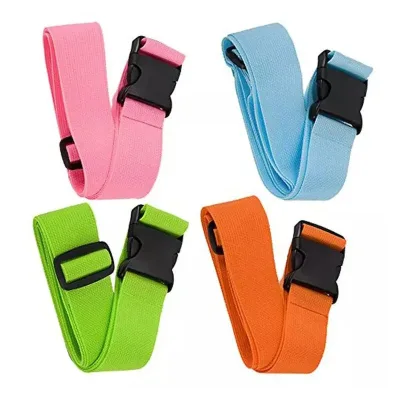 BSBH Custom Adjustable Polyester Nylon TSA Lock Scale Luggage Suitcase Strap Belt With Printing Logo for Travel