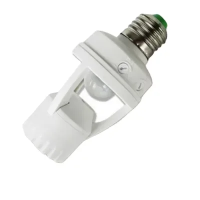 Portable E27 Ceramic Bulb Holder Fancy Plastic Socket Style Lamp Base Infrared Motion Sensor Screw Ceiling Lamp AC 220V CE