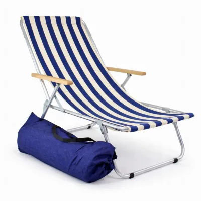 Easy Folding Aluminum Frame Eco-Friendly Durable Oxford Portable Reclining Sun Lounger Adjustable Lounge Chair Picnic Lawn
