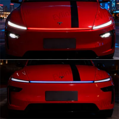 New Arrival 2025 2026 Model Y Juniper YL RGB LED Daytime Running Lights Dynamic Sequential Turn Signal DRL Auto Accessories