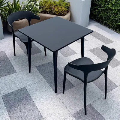 Best Sale Outdoor Furniture High Quality Outdoor Garden Dining Table Modern Minimalist Aluminum Round Table
