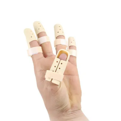 Hot Sale Class I Medical Quality Breathable Plastic Finger Splint Skin Color for Home Outdoor & Sport Use