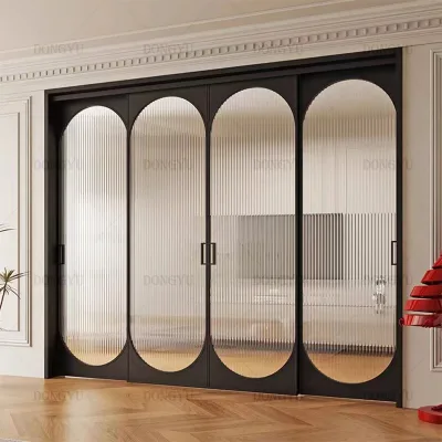 Dong Yu Stylish High-End Trackless Aluminum Arched Sliding Doors for Seamless Indoor-Outdoor Flow