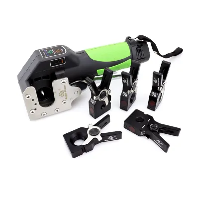 Electric Flaring Tool Kit ST-E900 5 Sizes Clamps Copper Tube Flare Gauge Set, With 2200 MAh Powered for Copper Aluminum Pipe