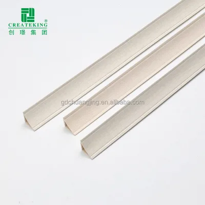Floor Trim Molding WPC PVC Inner Corner Edge Strips OEM 95% Color Match Water Resistant Durable for Apartment Hotel Hospital