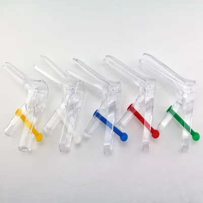 Disposable French Type Vaginal Mirror With Middle Lock Stick