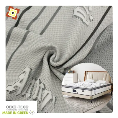 Factory Direct Sales of Knitted Latex Pillow Fabric for Spring Mattresses Bamboo Charcoal Woven Jacquard Mattress Fabric