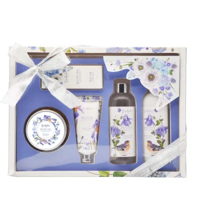 Relaxing Spa Kit Self Care Soap Body Scrub Hand Cream Steamers Luxury Bath Shower Set